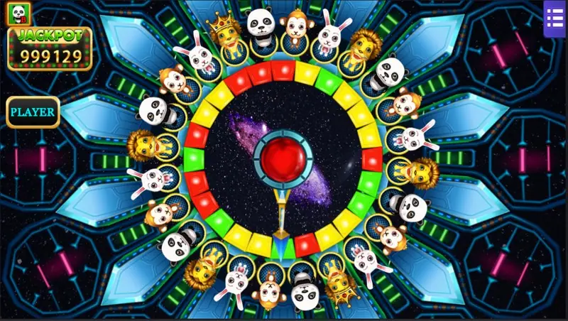 Forest Dance with PLAYER in the corner label and the pointer stopped near the bottom of the ring